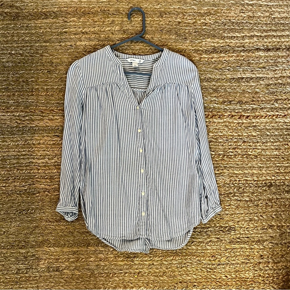 Old Navy Blue Striped Tunic Shirt